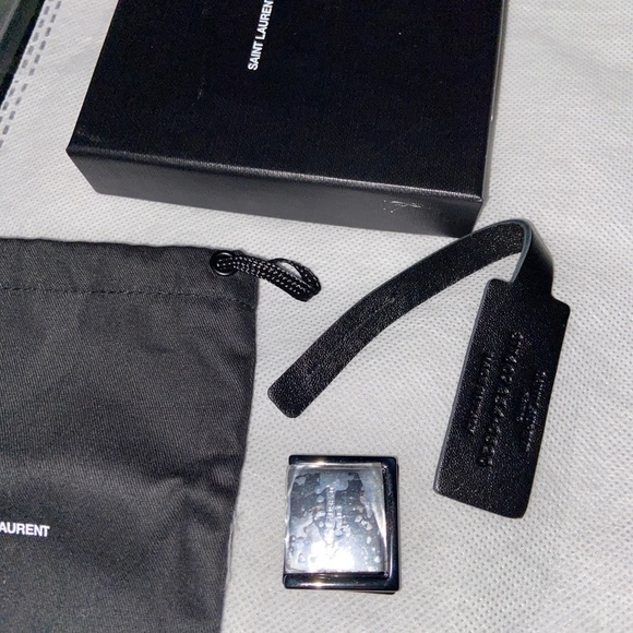 Saint Laurent Paris Brass Phone Ring OS UNI​​​ - Picture 7 of 8